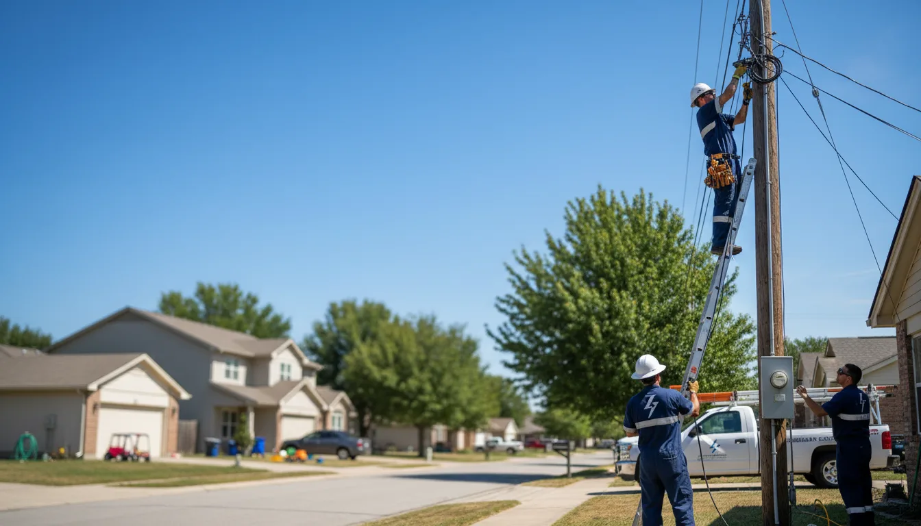 Residential electrician providing installation services in Holbrook, NY